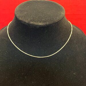 16” Sterling Necklace Chain Marked 925.